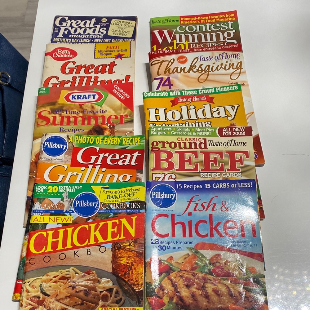 Assorted Recipe Book Collection